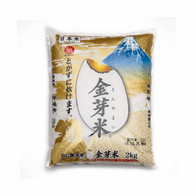 Kinmemai JP ist ein japanischer Vollkornreis, der gründlich poliert wurde, um den vollen Geschmack und die Textur des Reiskorns