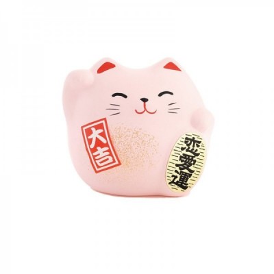 Chat amor rosa (Love) pequeño H5.5cm decoración