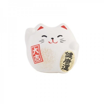 Chat blanco felicidad (Salud) pequeño H5.5cm