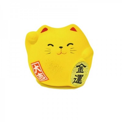 Chat amarillo de la suerte (Plata) pequeño H5.5cm