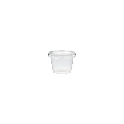 Bote de salsa + tapa transparente de plástico P100 100p*(50)