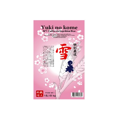 日本の米 Yuki の米 M401 18.18kg