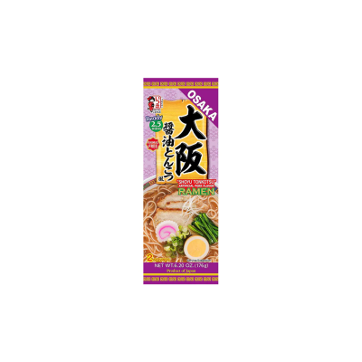 大阪のITSUKIが提供する、豚骨醤油味の乾燥ラーメン176g*(12)です。