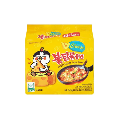 Hot chicken ramen Queso Samyang KR 140gx5p*(8)