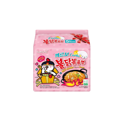 Hot chicken ramen Carbonara Samyang KR 130gx5p*(8)Ramen de pollo picante Carbonara Samyang KR 130gx5p*(8)