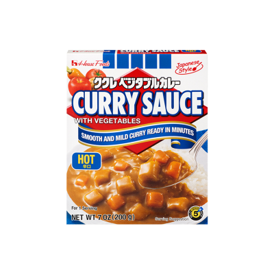 Salsa de curry vegetariano instantáneo picante HOUSE JP 200g*(10)(3)
