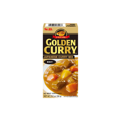 Curry dorado en bloque fuerte S&B JP 92g*(12*2)