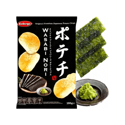 Chips de wasabi-nori Potechi KOIKEYA 100g*(12)