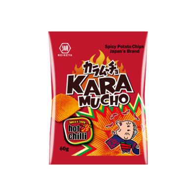 辛味のあるカラムチョコイケヤのウェーブチップス 60g*(12)