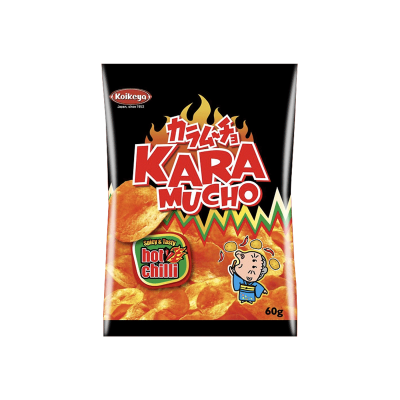 Patatas fritas picantes planas Karamucho KOIKEYA 60g*(12)