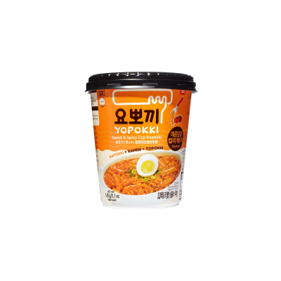 Copa de ramen Rabokki y pasteles de arroz dulce YOPOKKI KR 145g*(16)