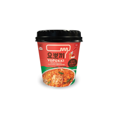 Copa de ramen Rabokki y pasteles de arroz con kimchi YOPOKKI KR 145g*(16)