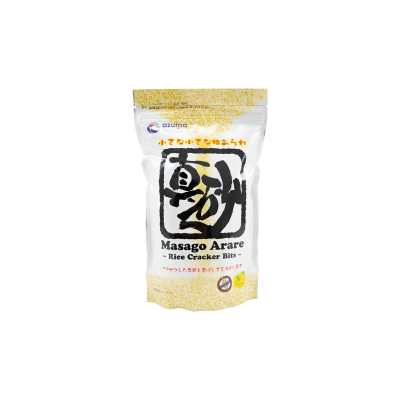 マサゴアラレは、細かい米の粒で作られたサクサクした食品です。AZUMA 300g