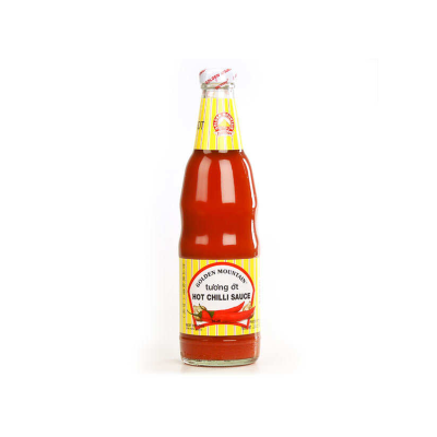 Hot sauce Sriracha in a...