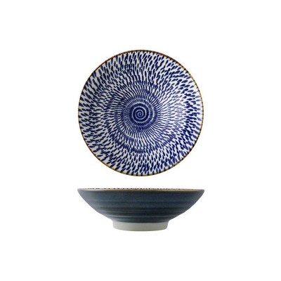 Japanese Ramen Bowl Blue -...