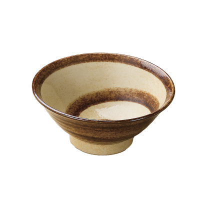 ブラウンTOUGAラーメンボウル21.7*9.2cm
