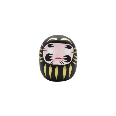 Daruma negro con ojos para colorear (Suerte) H4.5*4cm