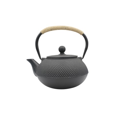 Black cast iron teapot 0.8L