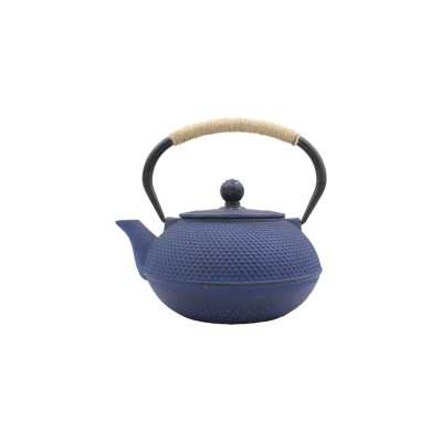 蓝色铸铁茶壶 0.6升