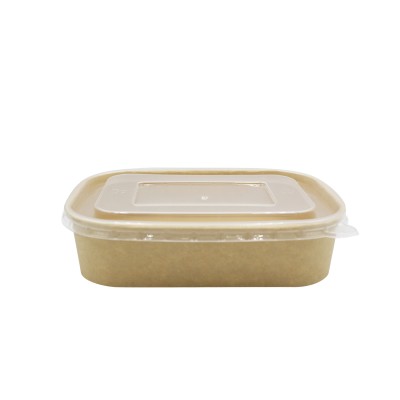 Caja rectangular de cartón kraft + tapa BR 50p*(6)