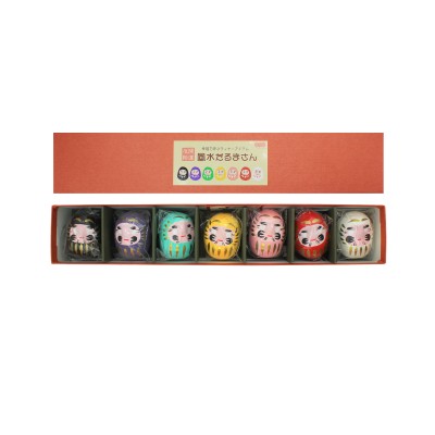 Set de Daruma de 7 colores H4.5*4cm*7p