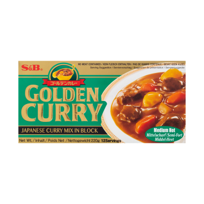 Curry golden en bloc mi-fort S&B JP 220g*(60)