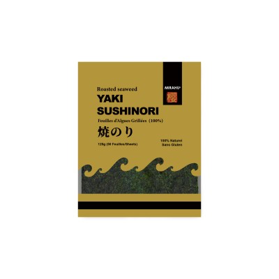 Hojas de alga Nori tamaño completo para sushi gold UE 50p*(20)
