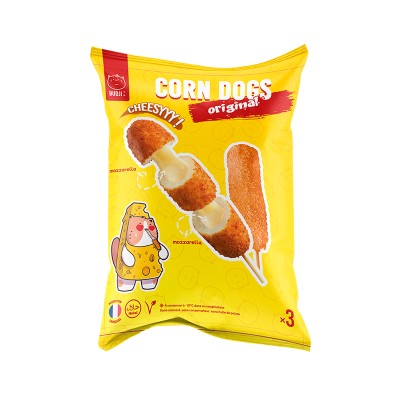 Brochette Corn Dog Original mozzarella BUDJI 3p 285g