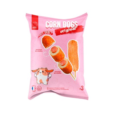 Brochette Corn Dog Original saucisse BUDJI 3p 285g