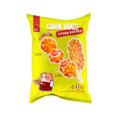 *Brochette Corn Dog Crispy Potato saucisse BUDJI 400g 3p*(12)