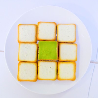 Biscuits langue de chat au matcha MPA 10p 90g*(10)  Biscuit Japonais Authentique | Mon Panier d'Asie