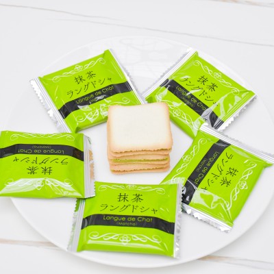 Biscuits langue de chat au matcha MPA 10p 90g*(10)  Biscuit Japonais Authentique | Mon Panier d'Asie