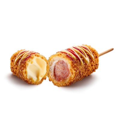 *Brochette Corn Dog Original saucisse-mozzarella BUDJI 12u 1140g*(6)