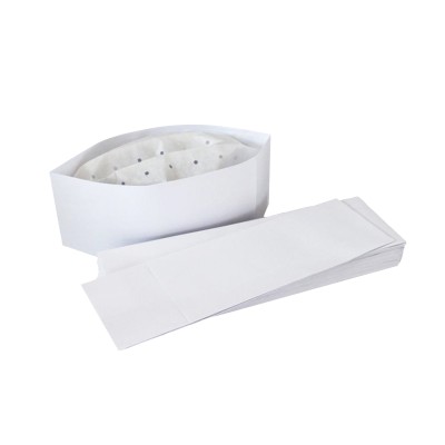 Calot papier lisse blanc sans liseré 100p*(10)