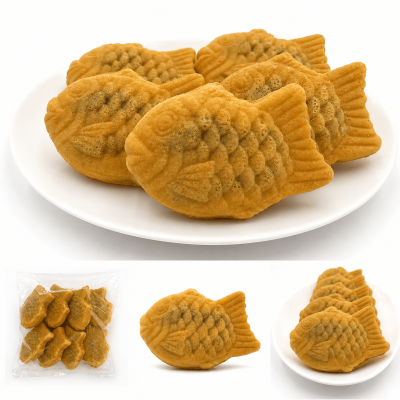 *Gâteau Japonais Taiyaki fourré au haricot rouge 40gx8unité*(30)