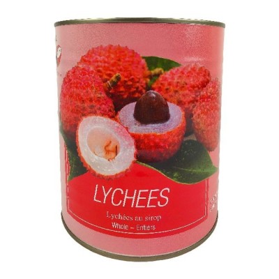 Lychees conserve au sirop...