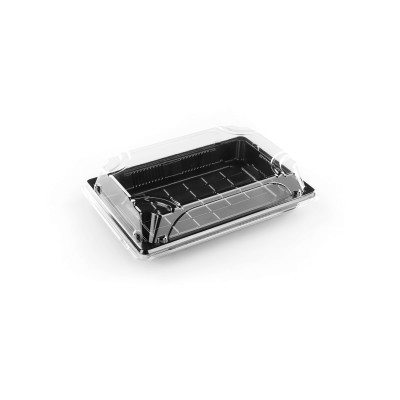 Bandeja para llevar negra HP-05-2 186*127*20mm 50 unidades*(8)