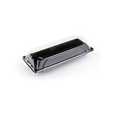 Caja para llevar negra HP-02-2 217*90*20mm 50u*(12)