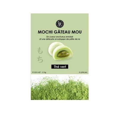 Mochi soft green tea cake...