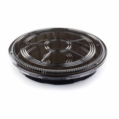 Barquette ronde noir 32CM HP-63-2 20p*(6)
