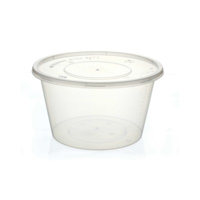 Caja redonda de plástico 1500ml (sin agujero) 50p*(4)