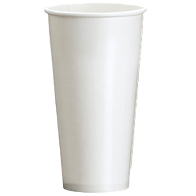 White cardboard cup for BBT...