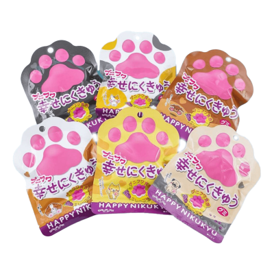 bonbons-happy-nikukyu-patte-de-chat-saveur-raisin-jp-30g6pHappy Nikukyu Cat Paw Grape Flavor Candy - 30g (6 pieces)