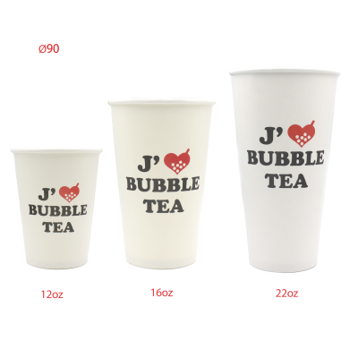 Vaso de cartón impreso ME ENCANTA BBT Ø90 22oz 50 uds*(20)