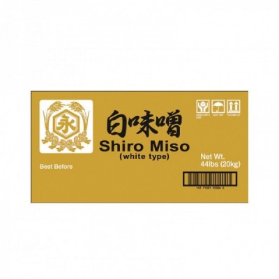 *Shiro miso pasta de soja blanca en caja Mikami JP 20kg