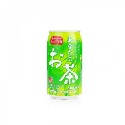 Bebida de té verde en lata...