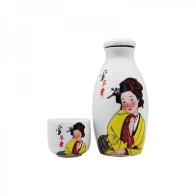 Umeshu in ceramic bottle +...