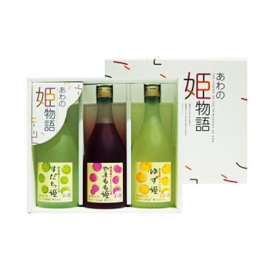 Caja de 3 kajitsusyu (ciruela, yuzu y lima) 8% 3x500ml
